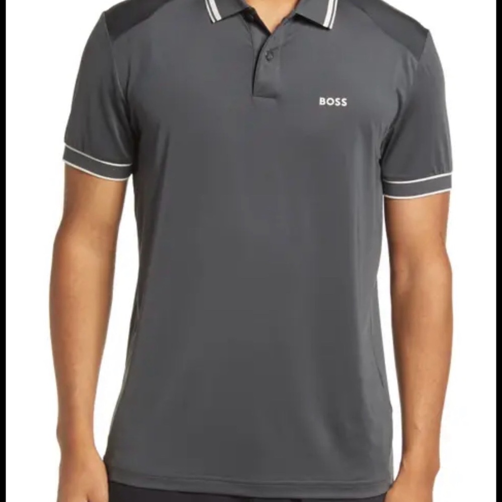 Hugo Boss Dark Gray Polo Shirt